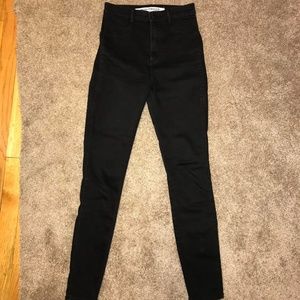 ZARA High wasted black jeans